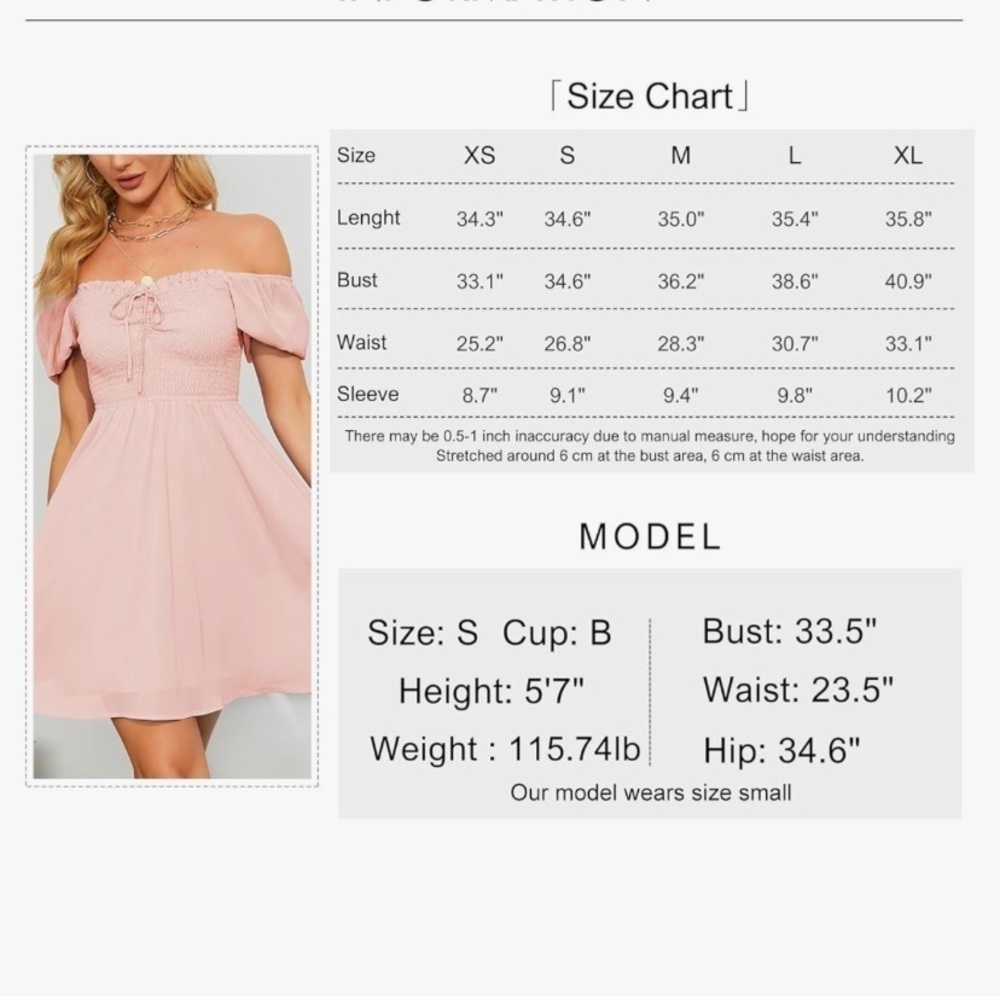 Byinns NWT sweetheart neckline smocked dress. - Picture 13 of 14